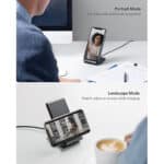 Custom Anker® PowerWave 10W Stand with Charger - Black - 4