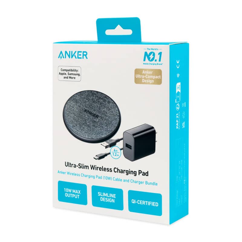 Custom Anker® 318 Wireless Charging Pad - Black - 3