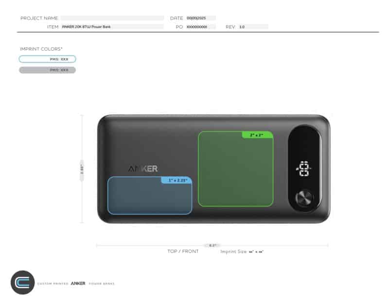 Custom Anker 20K 87W Power Bank - 2