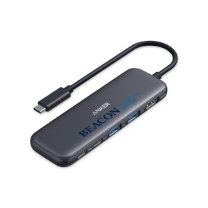 Custom Anker 332 USB-C Hub (5-in-1) - Black