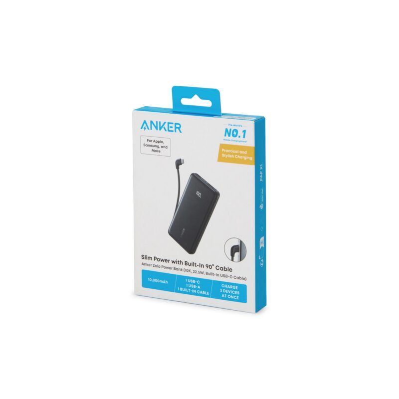 Built-In USB-C Cable) - Black
